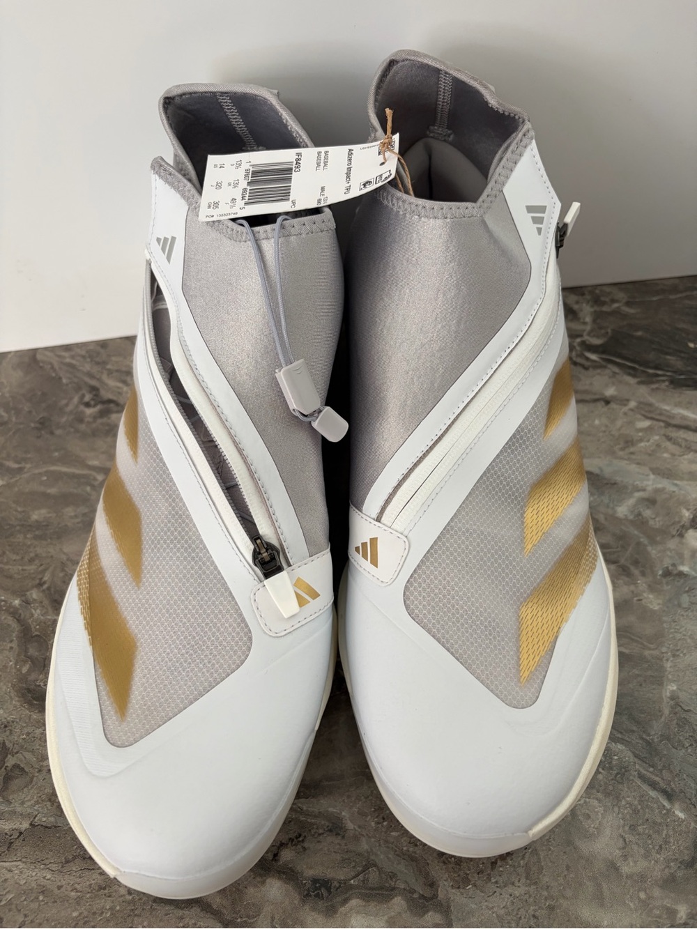 Adidas Adizero Silver‎ White Baseball Cleats